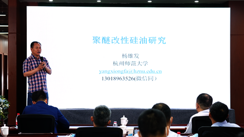 杨雄发副教授分享“聚醚改性硅油的研究”研究成果1